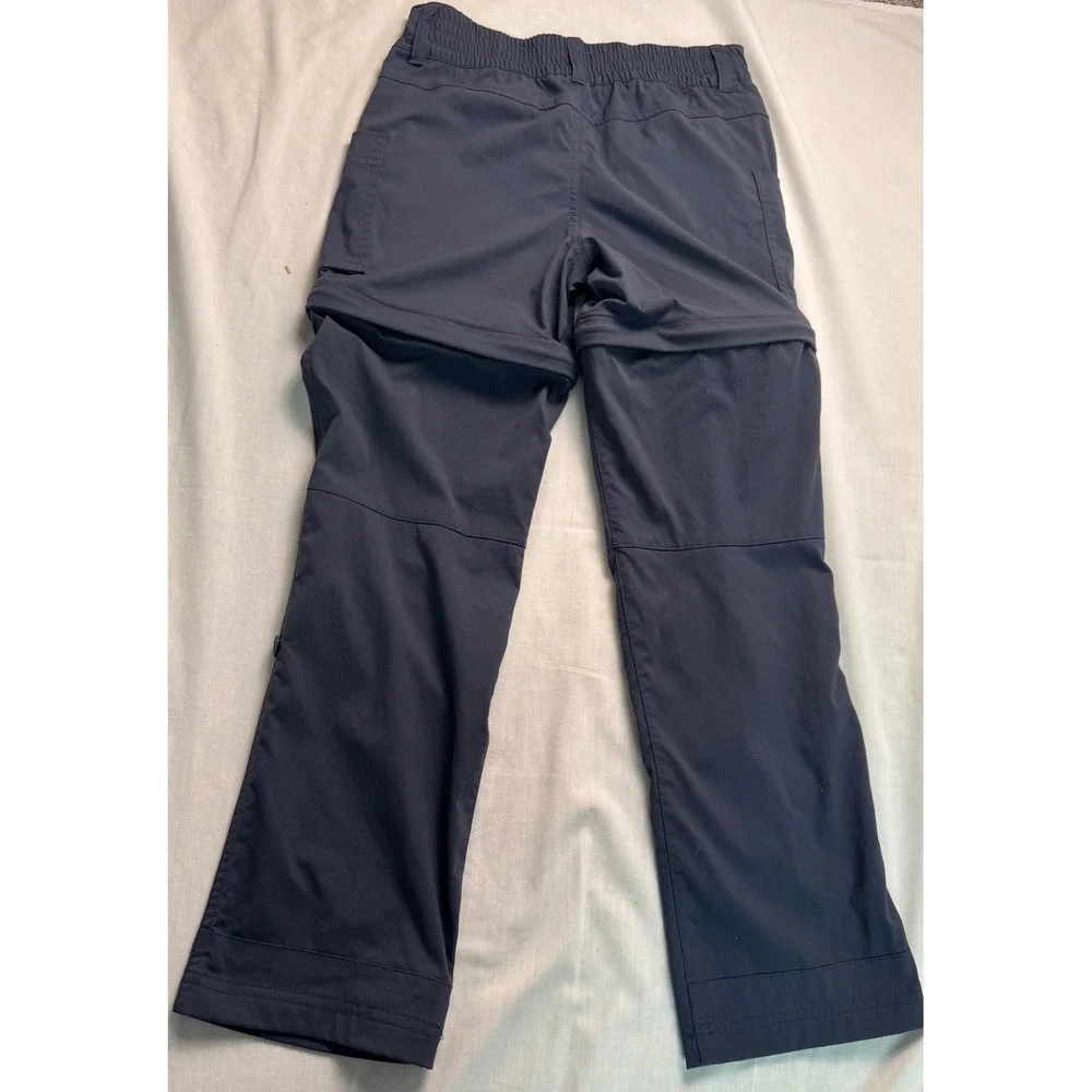 REI Co-op Girl Sahara Convertible Hiking Pants Gray Medium 10-12 Zip Off Outdoor